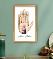 BK Gift Kişiye Özel İsimli Renkli Aile ve Pati Tasarımlı Ahşap Çerçeveli Tablo-1 40x25cm, Ev Dekorasyonu, Arkadaşa Hediye