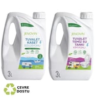 Jenovin Sifon Temizliği Karavan & Tekne Tuvalet Kimyasalı 3L  Katı Atık Parçalama Çam Kokusu