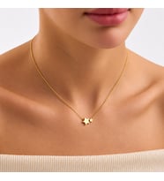 925 Ayar Gümüş Büyük Küçük Yıldız Kolye