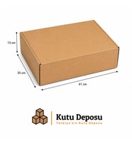 35x41x13 cm E-Ticaret ve Kargo Kutusu (Elbise Kutusu) (20 ADET)