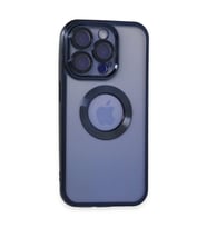 Apple İphone 15 Pro Max Kılıf Slot Silikon - Lacivert