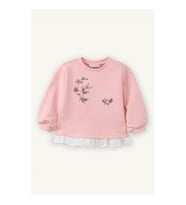 Defacto Fırfır Detaylı Pembe Kız Bebek Sweatshirt G8046A5/PN636