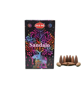 Hem sandalo 2 paket toplam 20 adet geri akış konik tütsü
