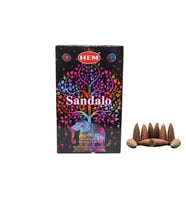 Hem sandalo 2 paket toplam 20 adet geri akış konik tütsü