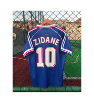 Fransa 98 Dünya Kupası Zinedine Zidane Nostalji Forması (Mavi)