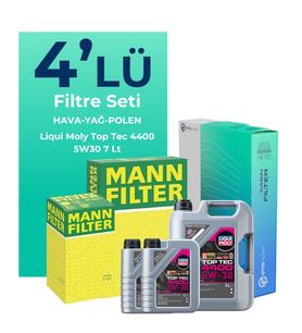 MANN Renault Latitude 2.0 Dizel Filtre Bakım Seti Liqui Moly Motor Yağlı (2010-2015) 4 Lü