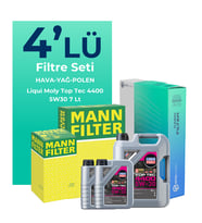 MANN Renault Latitude 2.0 Dizel Filtre Bakım Seti Liqui Moly Motor Yağlı (2010-2015) 4 Lü