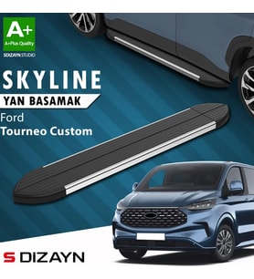 S-Dizayn Ford Tourneo Custom 2 Skyline Krom Yan Basamak 223 Cm 2023 Üzeri A+ Kalite