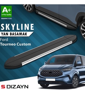 S-Dizayn Ford Tourneo Custom 2 Skyline Krom Yan Basamak 223 Cm 2023 Üzeri A+ Kalite
