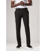 Slimfit Beli Yarım Lastikli Likralı Duble Paça Yazlık Kumaş Pantolon