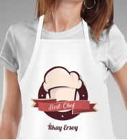 Kişiye Özel Chef - Aşçı Beyaz Mutfak Önlüğü
