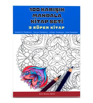 100 Karışık Mandala Kitap Seti (3 Kitap)