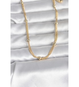 CM 14K Gold Renk Topçuk Model 60 cm Kadın Kolye 5886 - HPSBYI4592-2376