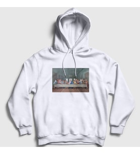 Presmono Unisex Beyaz Supper Dizi The Office Kapüşonlu Sweatshirt 346093tt