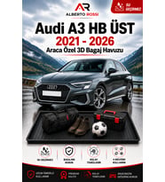 Audi A3 HB ÜST 2021 - 2026 Araca Özel 3D Bagaj Havuzu