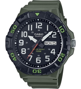 Casio MRW-210H-3AVDF Takvimli Rakamlı Plastik Kasa Yeşil Renk Erkek Kol Saati