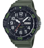 Casio MRW-210H-3AVDF Takvimli Rakamlı Plastik Kasa Yeşil Renk Erkek Kol Saati