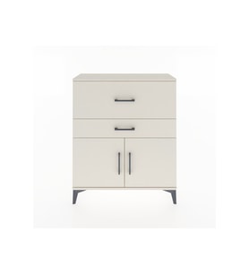 Arges Şifonyer Tek Raflı 2 Çekmeceli 2 Kapaklı 88x30x106 Aytaşı-Aytaşı