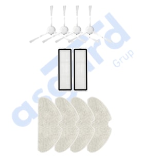 Dreame F9 PRO Uyumlu 4 Yan Fırça 2 Filtre 4 Mop PKT-iasgf0000266