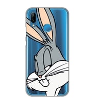 Huawei P20 Lite Uyumlu Bugs Bunny Desenli Şeffaf Telefon Kılıfı