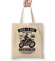 Motorbike Born To Ride Motocross Bez Çanta Uzun Saplı