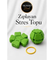 Zıplayan Stres Topu Clicker Stres Topu – Lastik Mekanizmalı 3D Baskı Mekanik Fidget Oyuncak - Hoplaç - Zıplaç