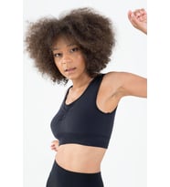 Maraton Active SlimFit Kadın Düz Yaka  Kolsuz Koşu Siyah Bra 813091