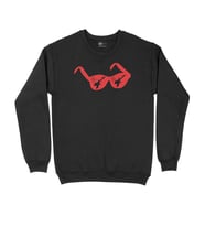 Kırmızı Gitar Gözlük Siyah Sweatshirt