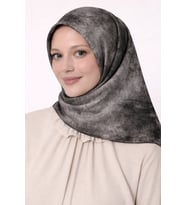 Levidor Tensel Eşarp Batik Desen Siyah