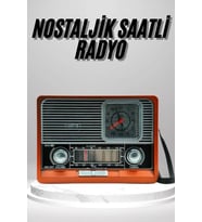 Nostaljik Radyo Taşınabilir Bluetooth Bağlantılı Hoparlör Radyo