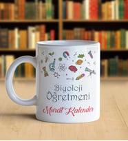 Kişiye Özel Biyoloji Öğretmeni Kupa Bardak (Beyaz)