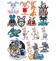 Tavşan Sticker Set-3 13 Parça Telefon, Tablet, Defter, Laptop Sticker