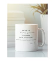 Beyaz Kupa Bardak Pablo Neruda