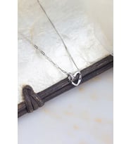 925 Ayar Gümüş Ataç - Gurmet Zincirli Love Knot Kolye