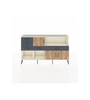 Arges Konsol 2 Raflı 5 Çekmeceli 3 Kapaklı 176x30x99 Aytaşı-Çam/Antrasit