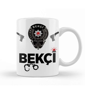 Emniyet Bekçi Kupa Bardak Porselen