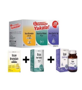 Ocean Formunu Yakala 3'lü Set (Bromelain 30 Kapsül + Krom Pikolinat 90 Kapsül + Çörek Otu Yağı 60 Kapsül )