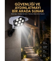 Led Lamba-güneş Paneli Destekli Uzaktan Kumandalı Solar Led Lamba