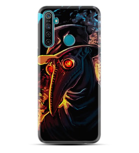 Realme 5i 5 Pro 6i 7 Pro 8 Kılıf Desemli Silikon Karga 1616