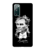Samsung Galaxy S20 FE Kapak Atatürk Tasarımlı Şeffaf Silikon Kılıf
