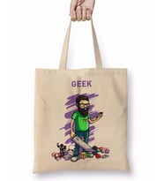 Nerd Geek Gamer Bez Çanta Uzun Saplı