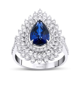 3.50 Karat Safir Pırlanta Yüzük