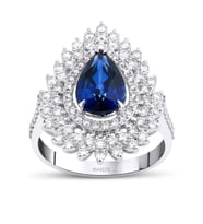 3.50 Karat Safir Pırlanta Yüzük