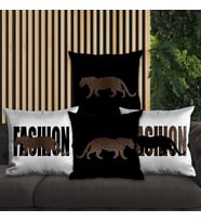 eJOYA Leopar Tasarımlı 4'lü Yastık İçi Ve Kırlent Kılıfı 45cm 113686