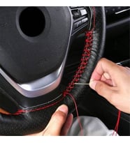 Mitsubishi Carisma Oto Direksiyon Kılıfı Kırmızı Dikiş Estetik Görünüm Yüksek Kalite