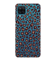 Samsung Galaxy A22/M22/M32 Uyumlu Leopar Desenli Şeffaf Telefon Kılıfı