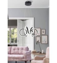 Şık Siyah Modern Sarkıt LED Avize, Salon, Mutfak, Oda ve Hol İçin