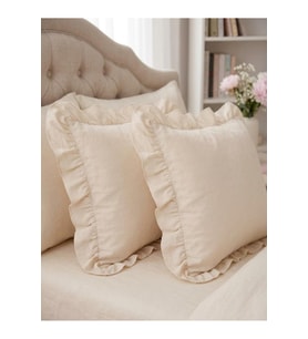 2'li Yastık Kılıfı %100 Pamuklu Fırfırlı 50x70 cm