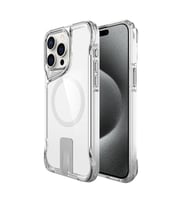 iPhone 15 Pro Kılıf Magsafe Şarj Özellikli T-Max Standlı Kılıf (Renksiz)