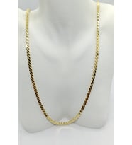 Gold Renk Mini S Desenli Kolye (60 cm)